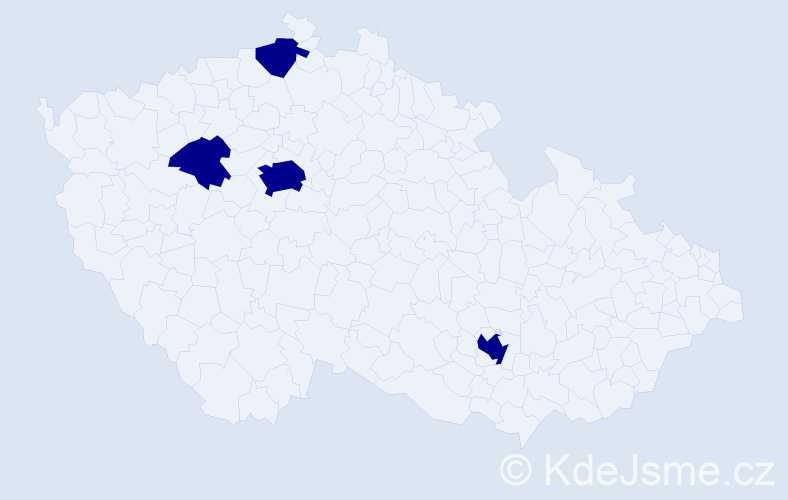 Jméno: 'Kordula', počet výskytů 4 v celé ČR