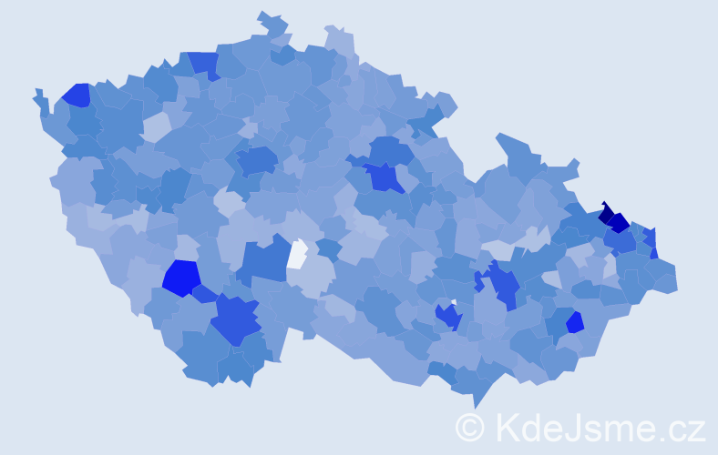 Jméno: 'Edita', počet výskytů 6463 v celé ČR