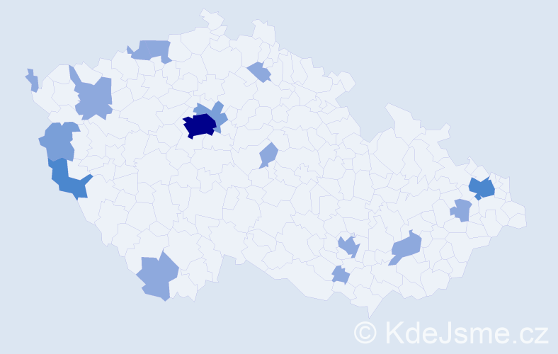 Jméno: 'My Linh', počet výskytů 28 v celé ČR