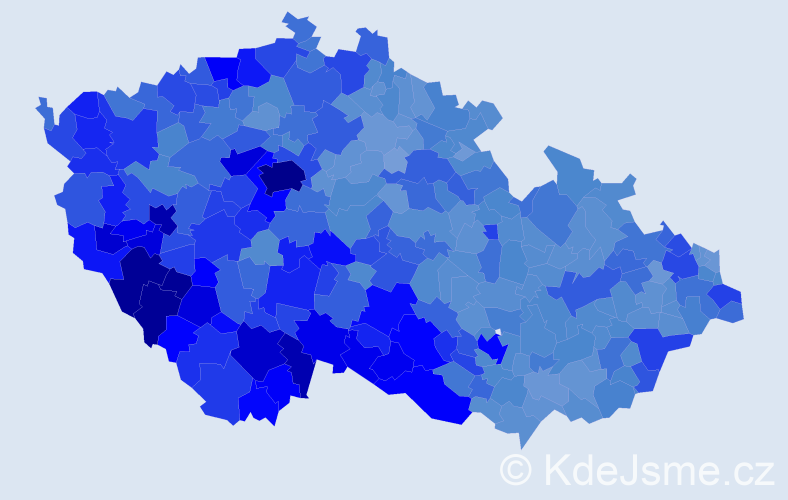 Jméno: 'Karel', počet výskytů 114024 v celé ČR