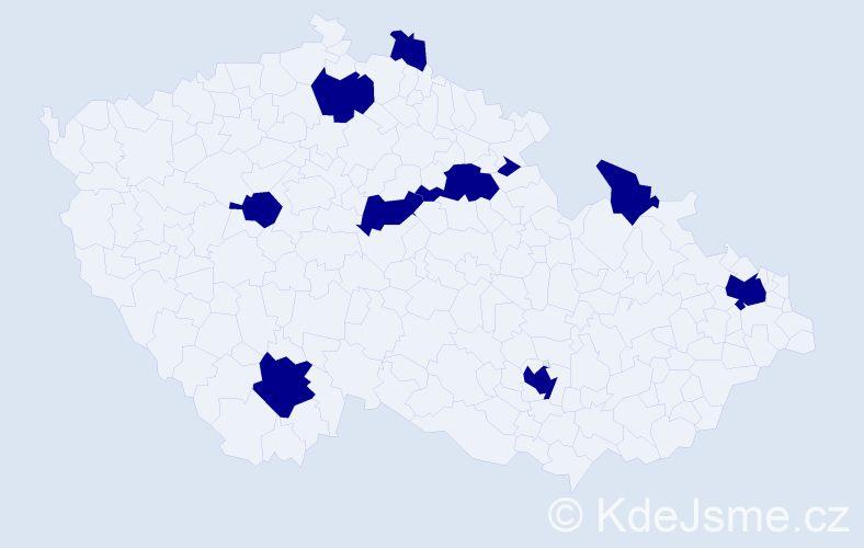 Jméno: 'Lukáš Jiří', počet výskytů 10 v celé ČR