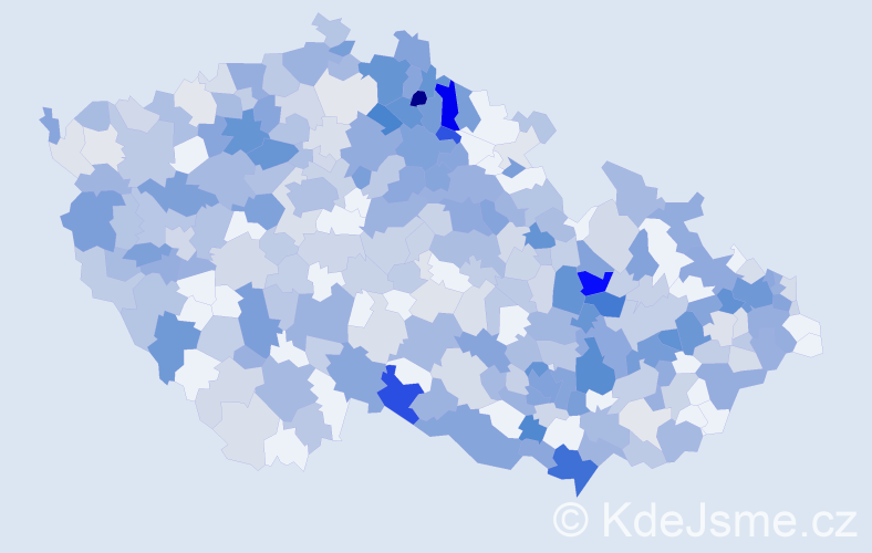 Jméno: 'Věroslav', počet výskytů 682 v celé ČR