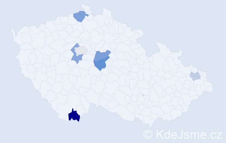 Jméno: 'Thai Binh', počet výskytů 7 v celé ČR
