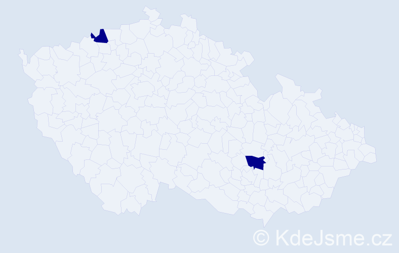 Jméno: 'Mai Thanh', počet výskytů 2 v celé ČR