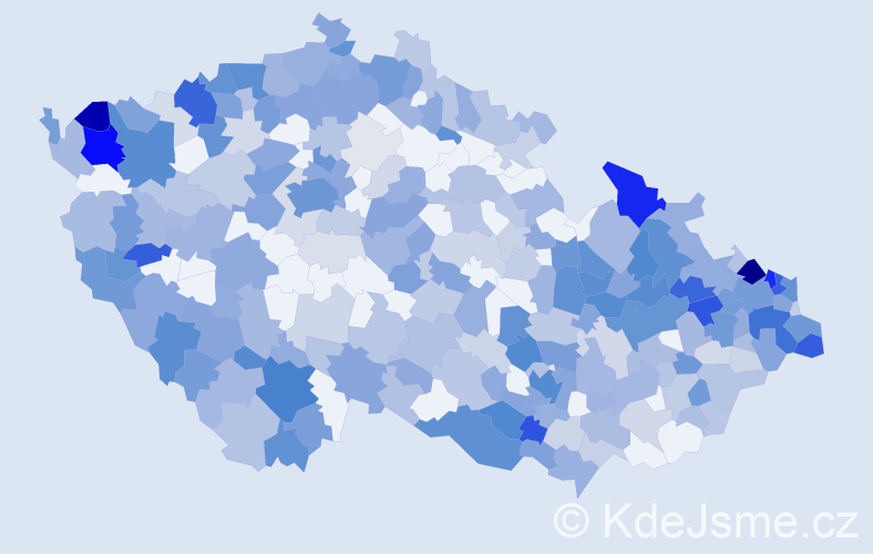 Jméno: 'Hermína', počet výskytů 772 v celé ČR