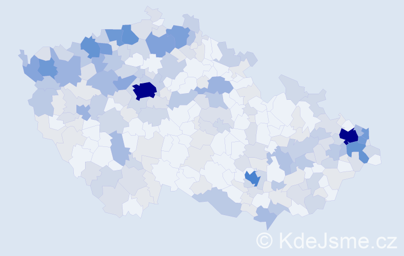 Jméno: 'Vojtech', počet výskytů 633 v celé ČR