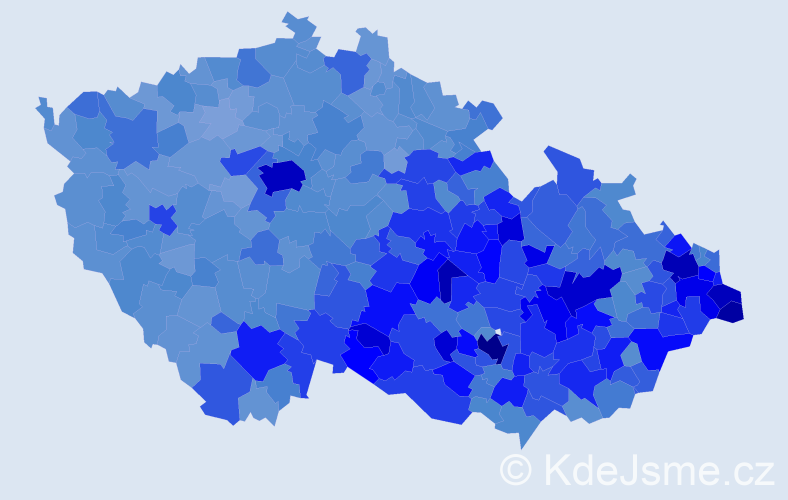 Jméno: 'Marta', počet výskytů 44665 v celé ČR