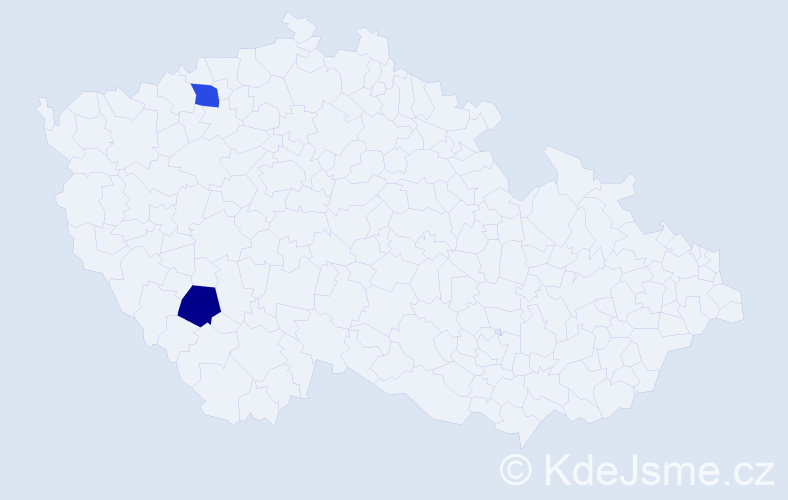 Jméno: 'Tunde', počet výskytů 2 v celé ČR