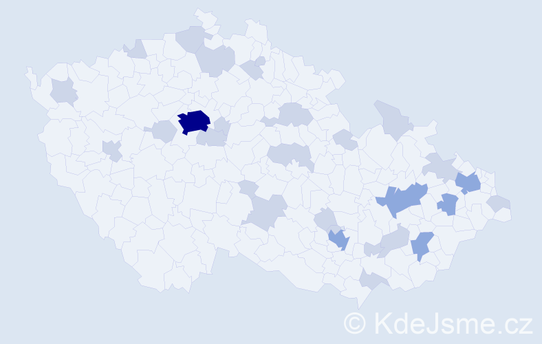 Jméno: 'Teo', počet výskytů 48 v celé ČR