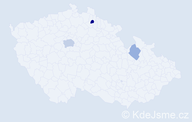 Jméno: 'Soraya', počet výskytů 7 v celé ČR