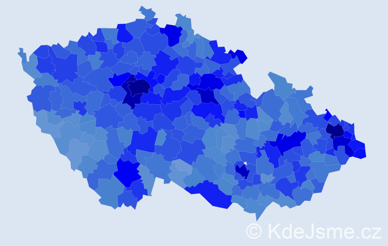 Jméno: 'Monika', počet výskytů 63857 v celé ČR