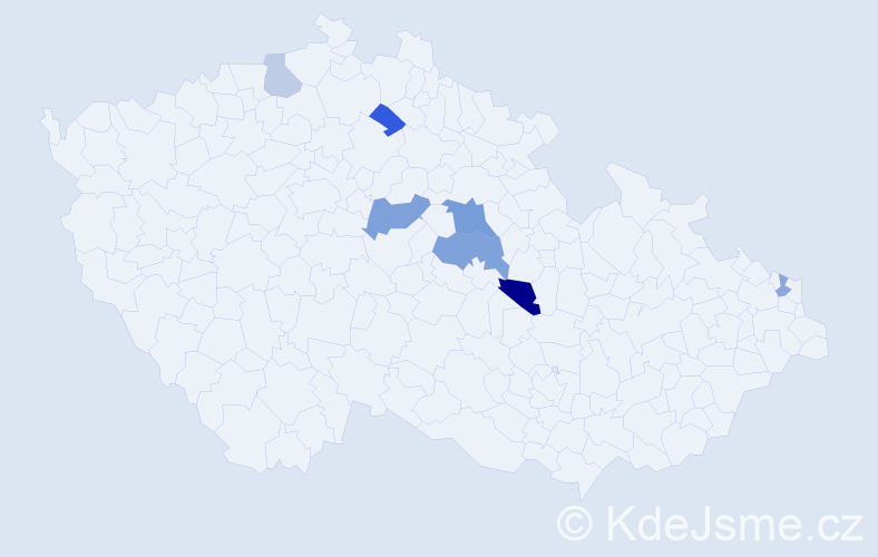 Jméno: 'Ratislav', počet výskytů 12 v celé ČR