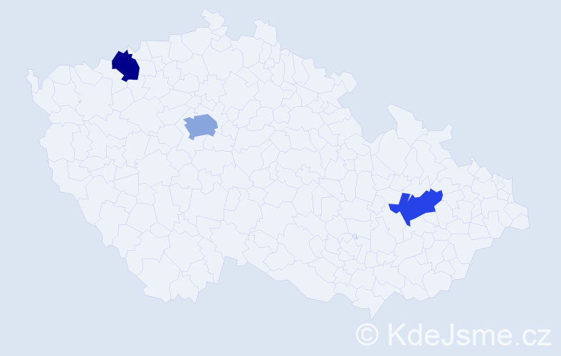 Jméno: 'Cristián', počet výskytů 4 v celé ČR