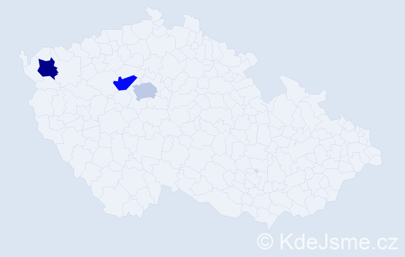 Jméno: 'Beata Katarzyna', počet výskytů 3 v celé ČR