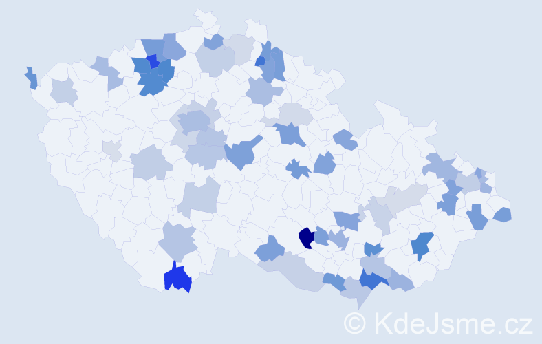 Jméno: 'Ria', počet výskytů 110 v celé ČR