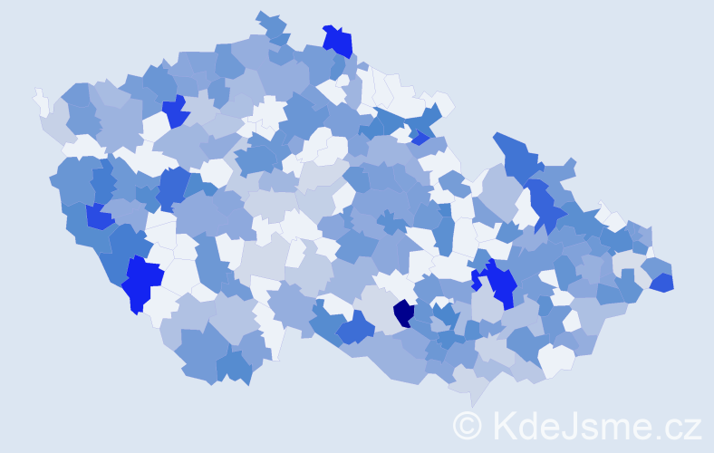 Jméno: 'Slavomíra', počet výskytů 504 v celé ČR