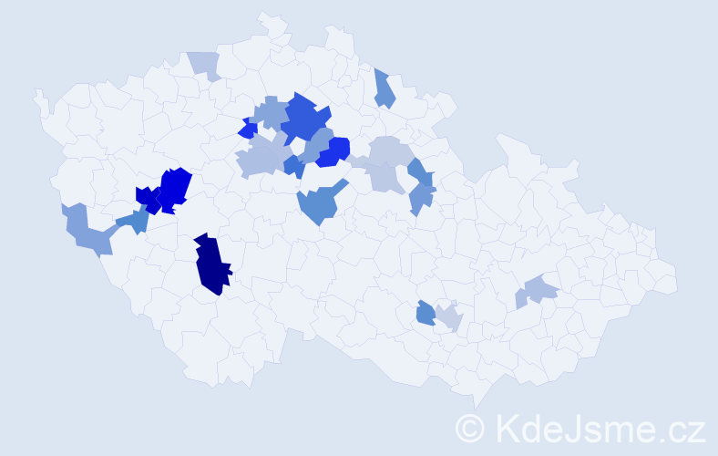 Jméno: 'Nitsa', počet výskytů 56 v celé ČR
