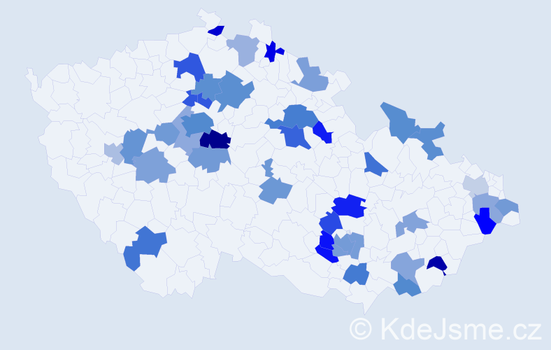 Jméno: 'Dorotea', počet výskytů 68 v celé ČR