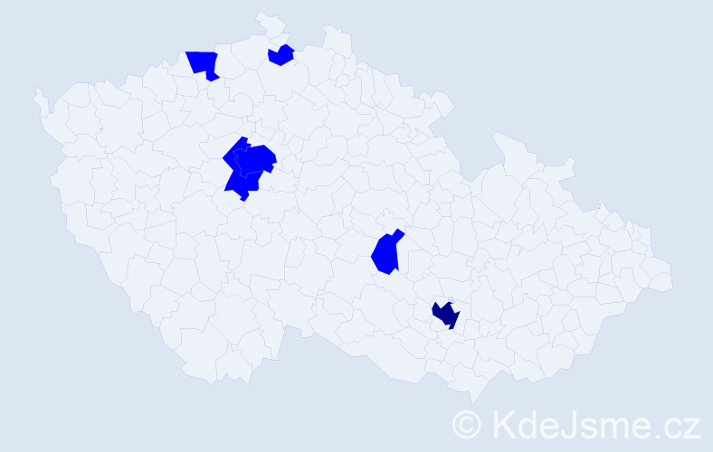 Jméno: 'Nermin', počet výskytů 7 v celé ČR