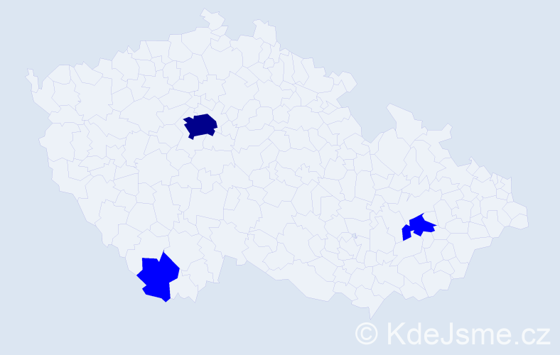 Jméno: 'Shun', počet výskytů 4 v celé ČR