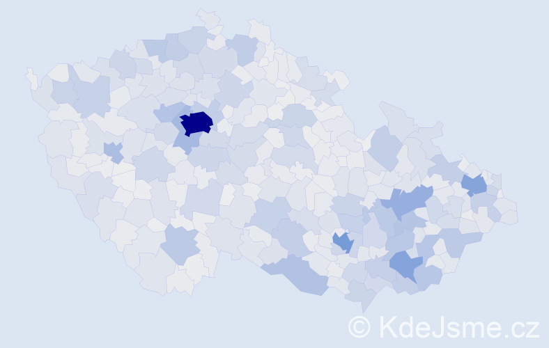 Jméno: 'Antonín', počet výskytů 54550 v celé ČR