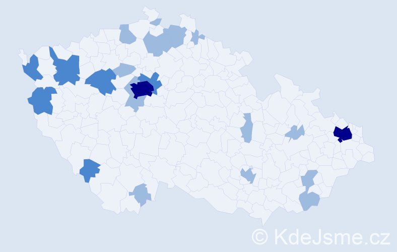 Jméno: 'Viet Dung', počet výskytů 34 v celé ČR