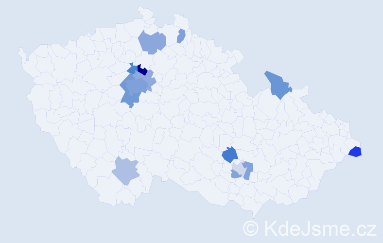 Jméno: 'Mile', počet výskytů 26 v celé ČR
