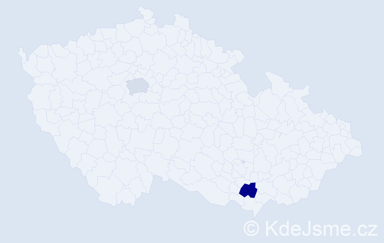 Jméno: 'David Kryštof', počet výskytů 2 v celé ČR