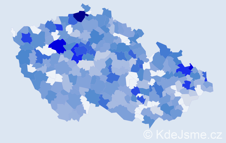 Jméno: 'Nelly', počet výskytů 871 v celé ČR