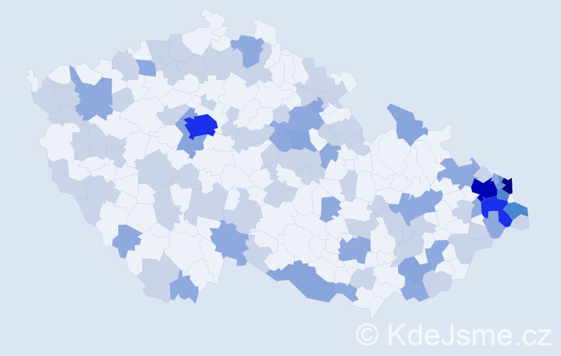 Jméno: 'Adrián', počet výskytů 175 v celé ČR