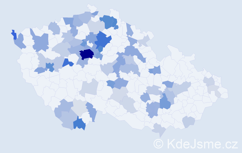 Jméno: 'Denys', počet výskytů 265 v celé ČR