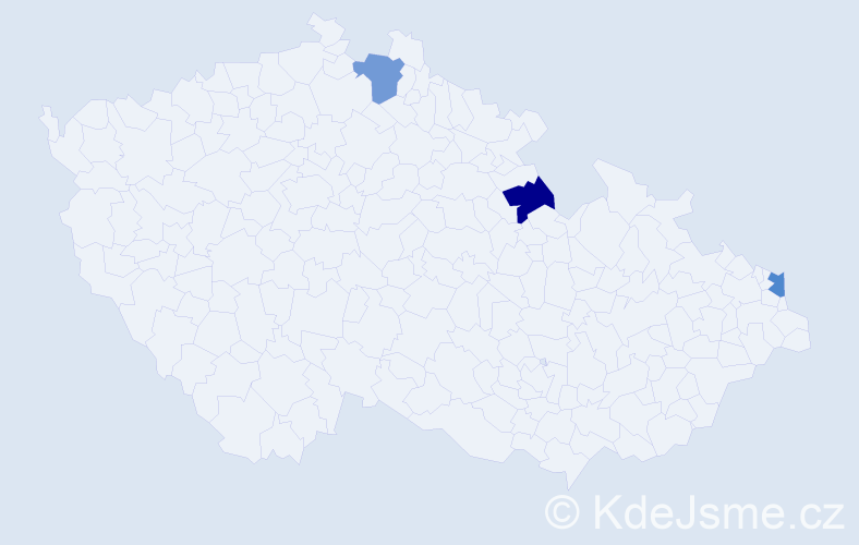 Jméno: 'Daniel Ladislav', počet výskytů 3 v celé ČR