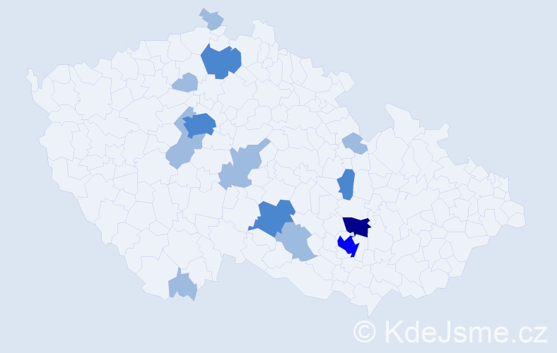 Jméno: 'Otgonjargal', počet výskytů 24 v celé ČR