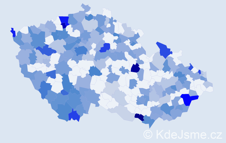 Jméno: 'Rosalie', počet výskytů 317 v celé ČR