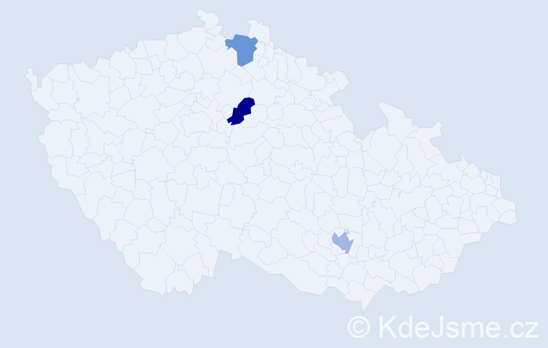 Jméno: 'David Ladislav', počet výskytů 3 v celé ČR