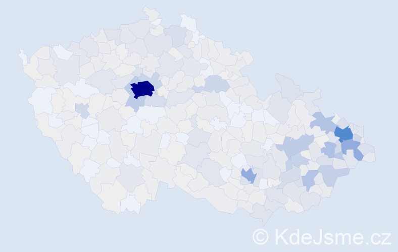 Jméno: 'Radana', počet výskytů 1688 v celé ČR