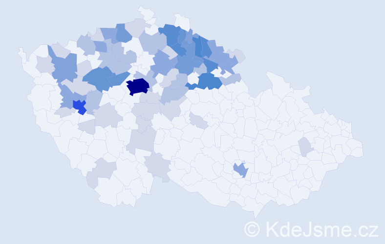 Jméno: 'Maruše', počet výskytů 189 v celé ČR