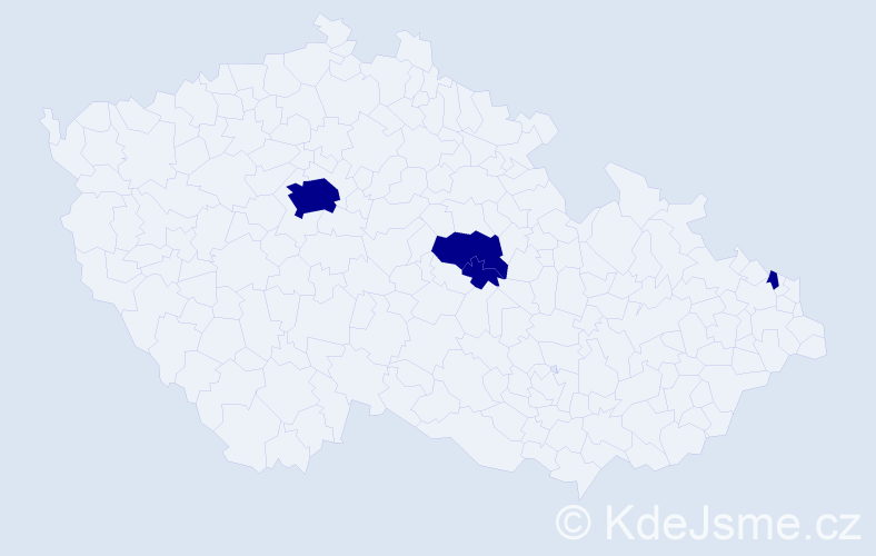 Jméno: 'Žitomír', počet výskytů 4 v celé ČR