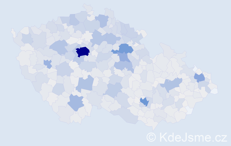 Jméno: 'Miluška', počet výskytů 2842 v celé ČR