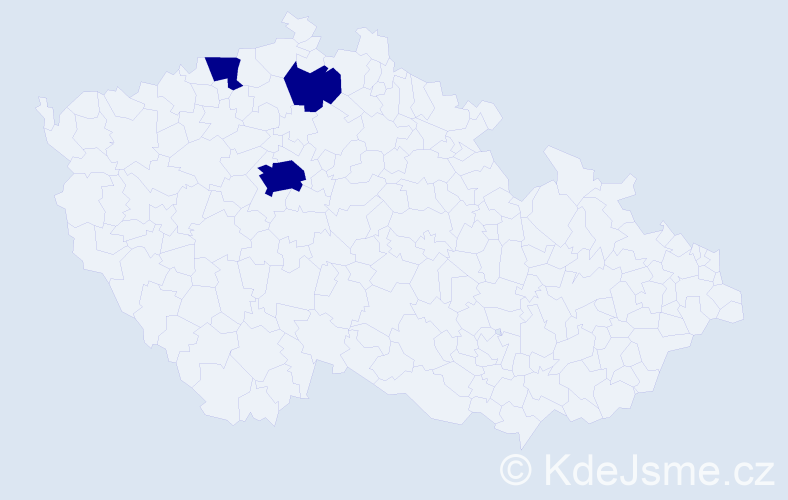 Jméno: 'Veronika Eva', počet výskytů 3 v celé ČR