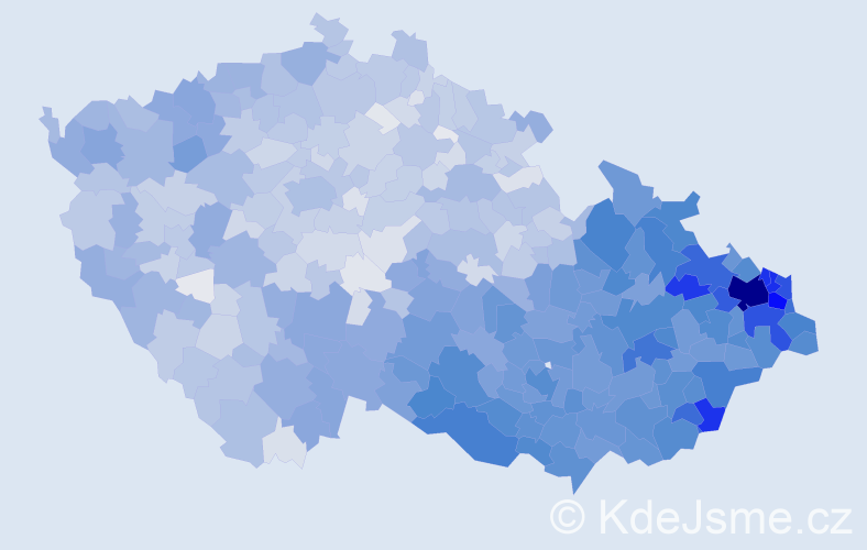 Jméno: 'Rostislav', počet výskytů 17260 v celé ČR