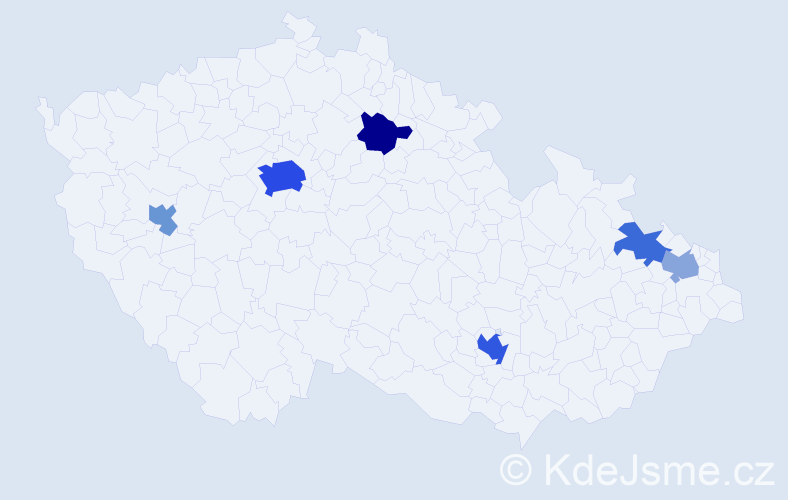 Jméno: 'Bojan', počet výskytů 16 v celé ČR