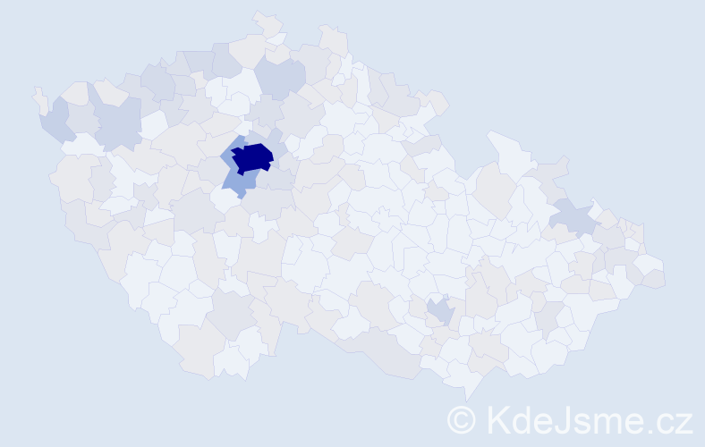 Jméno: 'Josefina', počet výskytů 254 v celé ČR