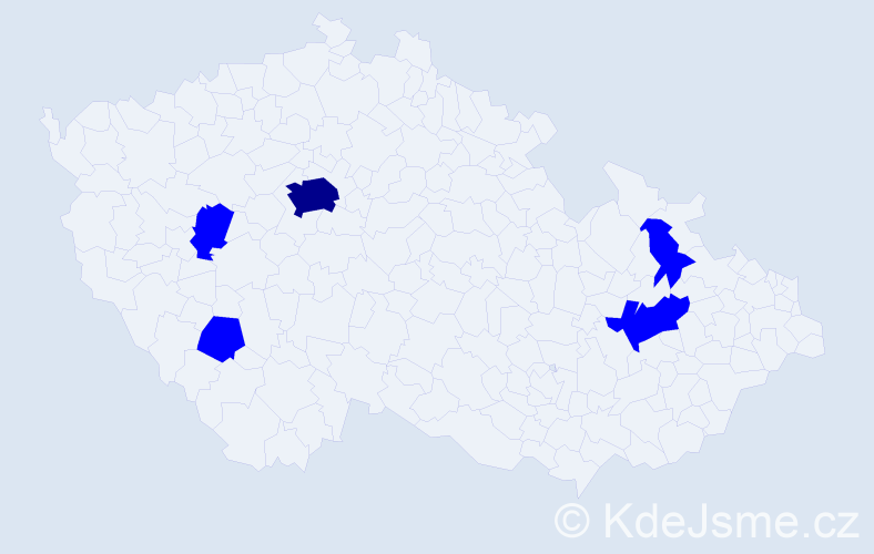 Jméno: 'Josh', počet výskytů 6 v celé ČR