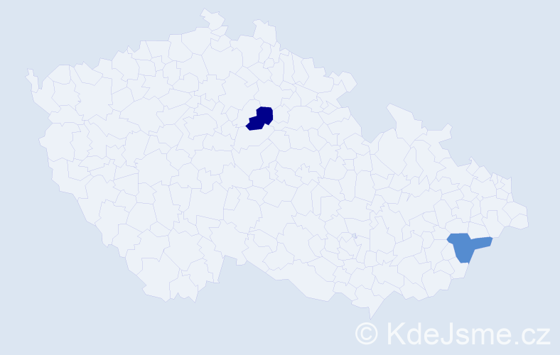 Jméno: 'Svetlozar', počet výskytů 2 v celé ČR