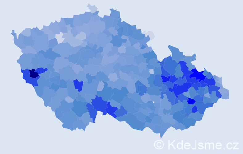 Jméno: 'Vendula', počet výskytů 14232 v celé ČR