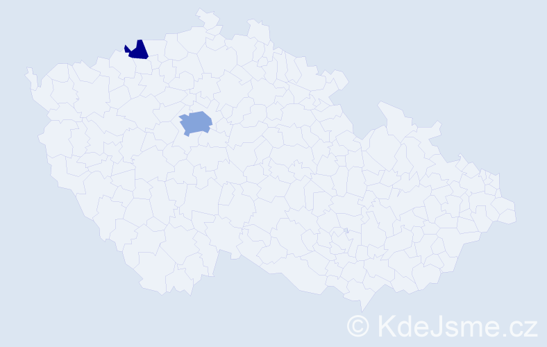 Jméno: 'Lakhdar', počet výskytů 5 v celé ČR