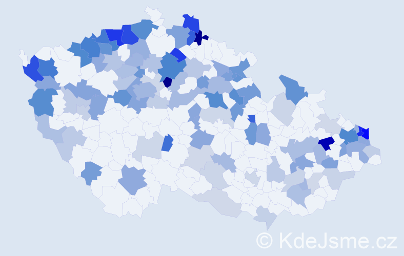 Jméno: 'Bartolomej', počet výskytů 270 v celé ČR