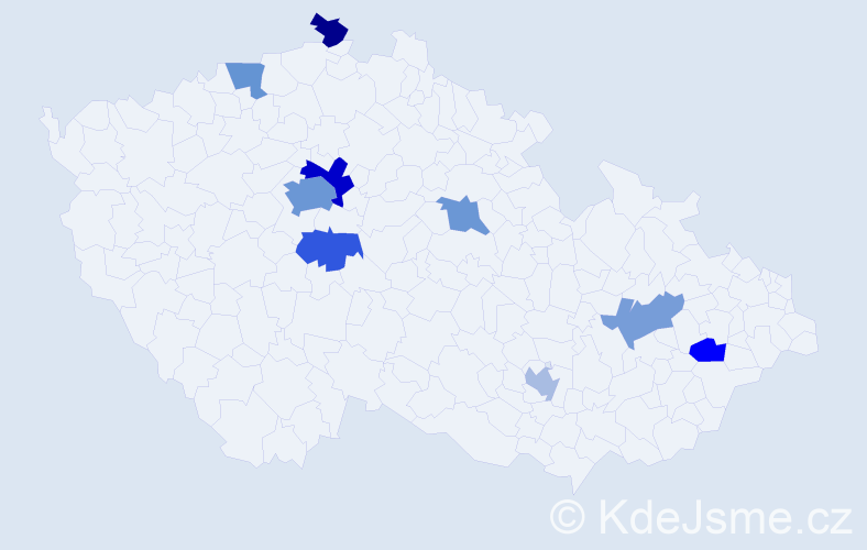 Jméno: 'Elmar', počet výskytů 16 v celé ČR