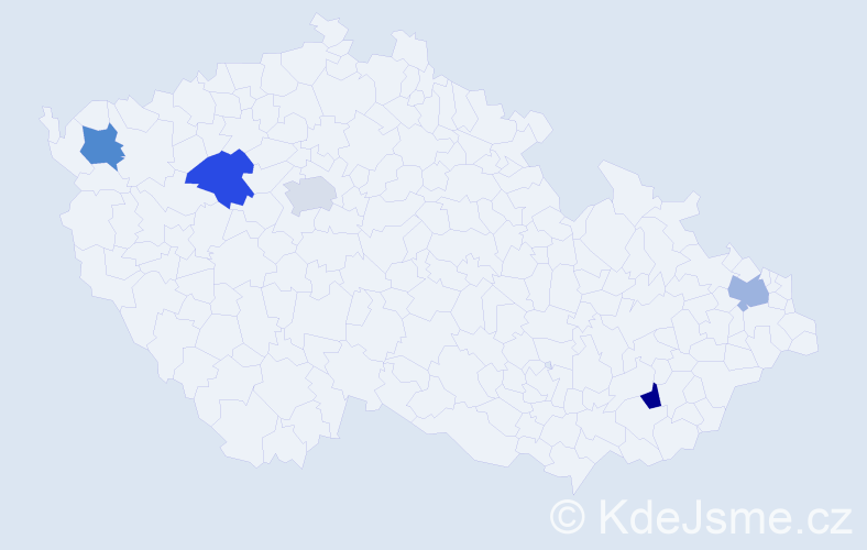 Jméno: 'Quynh Vy', počet výskytů 5 v celé ČR